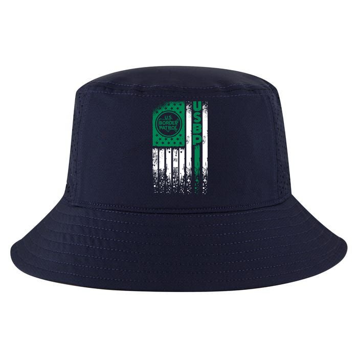 Border Patrol Us Flag Thin Green Line Law Enforcement Cool Comfort Performance Bucket Hat