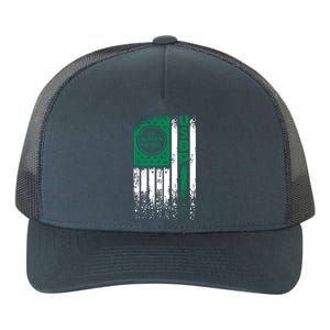 Border Patrol Us Flag Thin Green Line Law Enforcement Yupoong Adult 5-Panel Trucker Hat