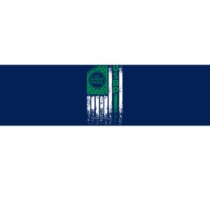 Border Patrol Us Flag Thin Green Line Law Enforcement Bumper Sticker