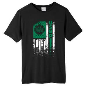 Border Patrol Us Flag Thin Green Line Law Enforcement Tall Fusion ChromaSoft Performance T-Shirt