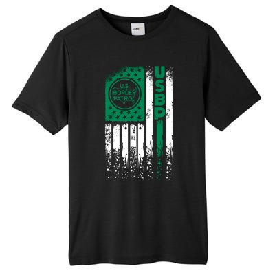 Border Patrol Us Flag Thin Green Line Law Enforcement Tall Fusion ChromaSoft Performance T-Shirt