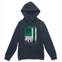 Border Patrol Us Flag Thin Green Line Law Enforcement Urban Pullover Hoodie