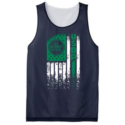 Border Patrol Us Flag Thin Green Line Law Enforcement Mesh Reversible Basketball Jersey Tank