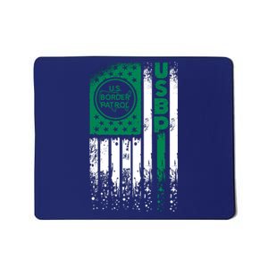 Border Patrol Us Flag Thin Green Line Law Enforcement Mousepad