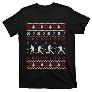 Baseball Players Ugly Christmas Sweater Xmas Gift T-Shirt