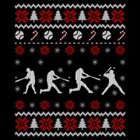 Baseball Players Ugly Christmas Sweater Xmas Gift 16 in Basic Backpack