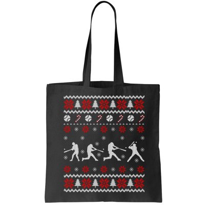 Baseball Players Ugly Christmas Sweater Xmas Gift Bag