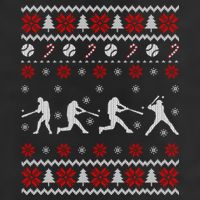 Baseball Players Ugly Christmas Sweater Xmas Gift Hat