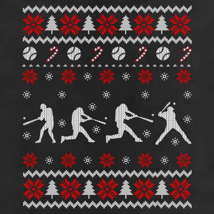 Baseball Players Ugly Christmas Sweater Xmas Gift Hat