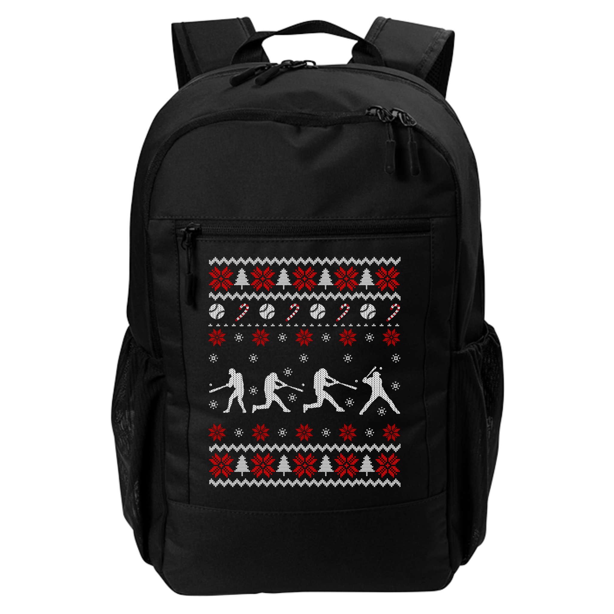 Baseball Players Ugly Christmas Sweater Xmas Gift Backpack