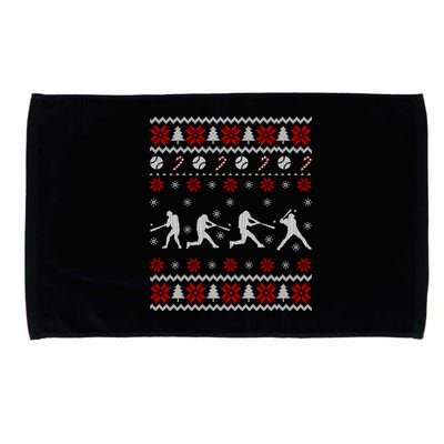 Baseball Players Ugly Christmas Sweater Xmas Gift Microfiber Hand Towel