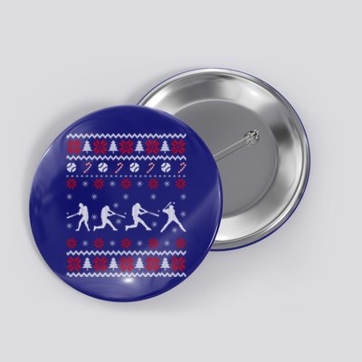 Baseball Players Ugly Christmas Sweater Xmas Gift Button