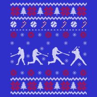 Baseball Players Ugly Christmas Sweater Xmas Gift 16 in Basic Backpack