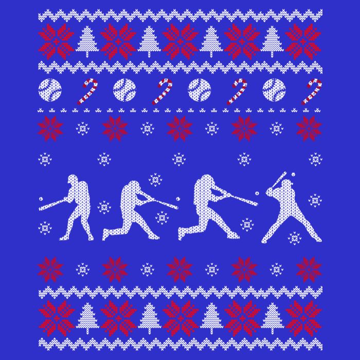 Baseball Players Ugly Christmas Sweater Xmas Gift 16 in Basic Backpack