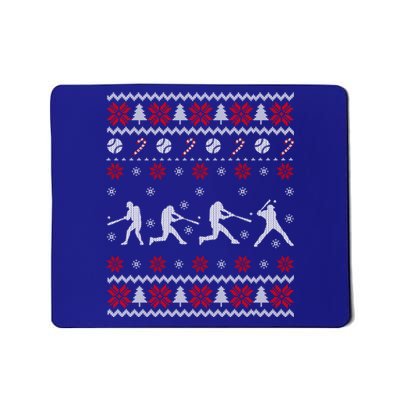 Baseball Players Ugly Christmas Sweater Xmas Gift Mousepad