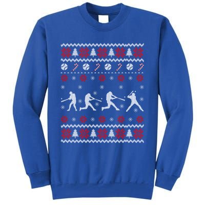 Baseball Players Ugly Christmas Sweater Xmas Gift Tall Sweatshirt