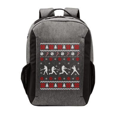 Baseball Players Ugly Christmas Sweater Xmas Gift Vector Backpack