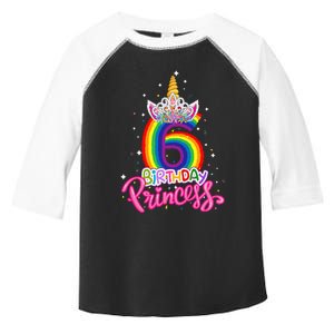 Birthday Princess Unicorn 6 Year Old 6th Birthday Girl Kids Toddler Fine Jersey T-Shirt