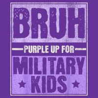 Bruh Purple Up For Military Month Military Child Month Visor
