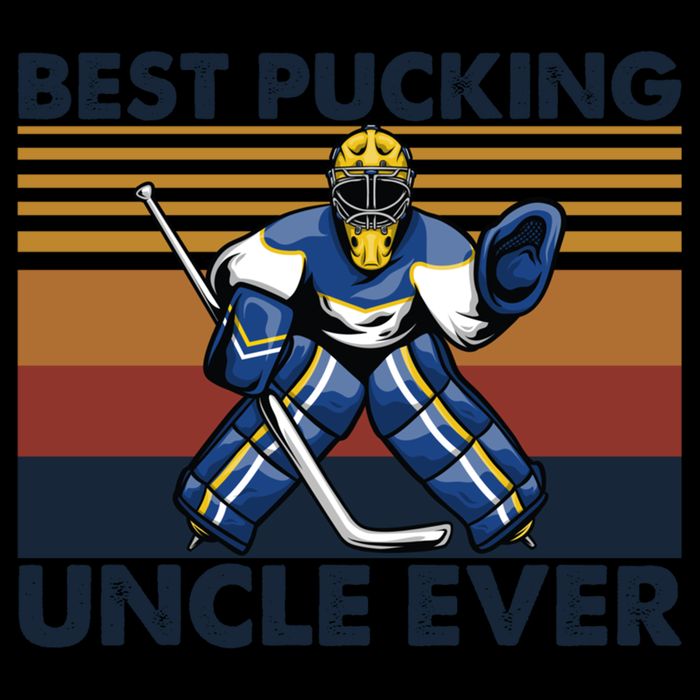 Best Pucking Uncle Ever Funny Hockey Uncle Saying Gift Cooling Performance Crew T-Shirt