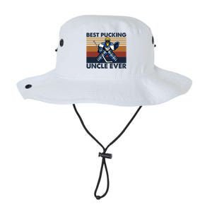 Best Pucking Uncle Ever Funny Hockey Uncle Saying Gift Legacy Cool Fit Booney Bucket Hat