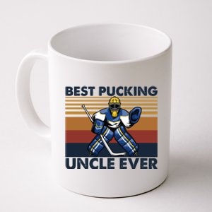 Best Pucking Uncle Ever Funny Hockey Uncle Saying Gift Coffee Mug