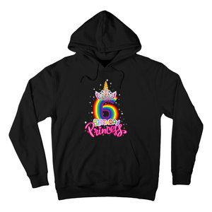 Birthday Princess Unicorn 6 Year Old 6th Birthday Girl Hoodie