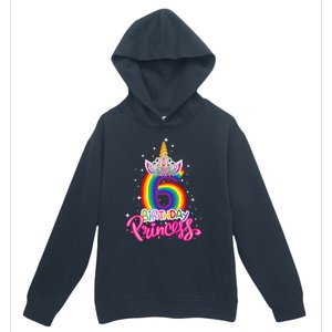 Birthday Princess Unicorn 6 Year Old 6th Birthday Girl Urban Pullover Hoodie