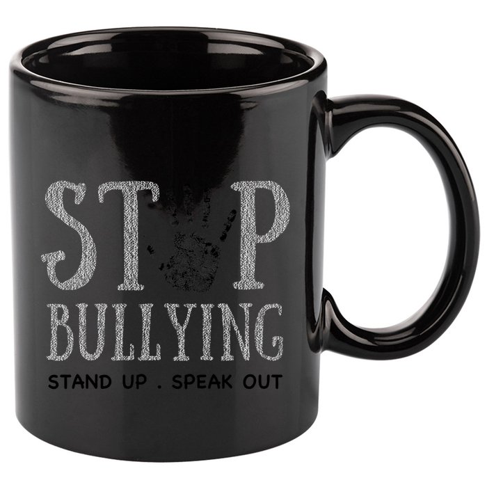 Bullying Prevention Unity Day Orange Peace Love Respect 11oz C Handle Ceramic Mug