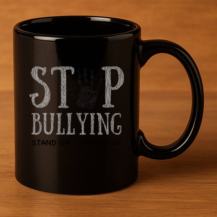 Bullying Prevention Unity Day Orange Peace Love Respect 11oz C Handle Ceramic Mug