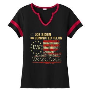 Ballot Paper Voting For Trump Ladies Halftime Notch Neck Tee