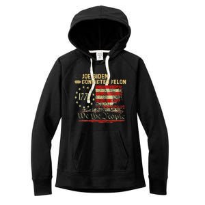 Ballot Paper Voting For Trump Women's Fleece Hoodie