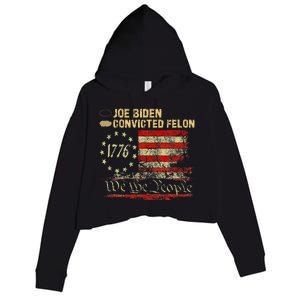 Ballot Paper Voting For Trump Crop Fleece Hoodie