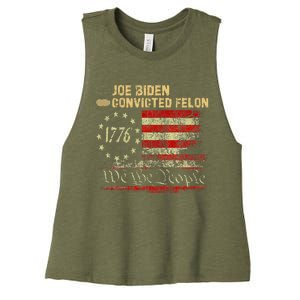 Ballot Paper Voting For Trump Women's Racerback Cropped Tank