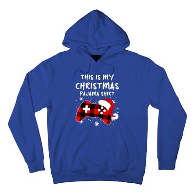 Buffalo Plaid Video Game Santa This Is My Christmas Pajama Cool Gift Hoodie