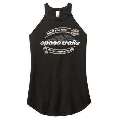 Broken Planet Visit The Hills Space Trails Never Ending Thrill Women’s Perfect Tri Rocker Tank