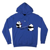 Badminton Panda Volley Gift Hoodie