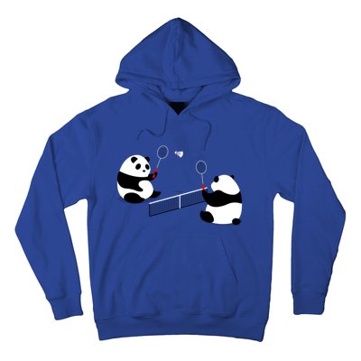 Badminton Panda Volley Gift Hoodie