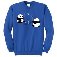 Badminton Panda Volley Gift Sweatshirt