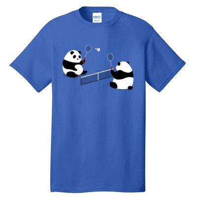 Badminton Panda Volley Gift Tall T-Shirt