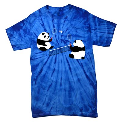 Badminton Panda Volley Gift Tie-Dye T-Shirt