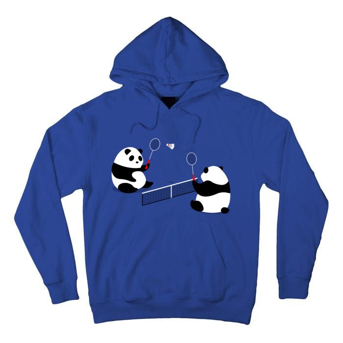 Badminton Panda Volley Gift Tall Hoodie