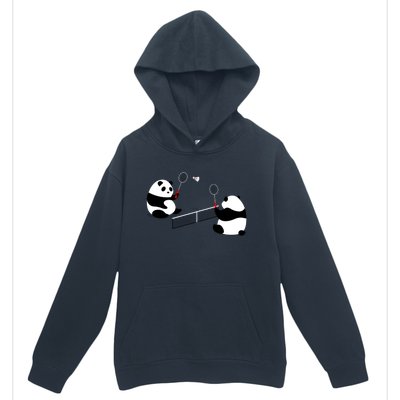 Badminton Panda Volley Gift Urban Pullover Hoodie