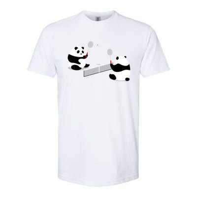 Badminton Panda Volley Gift Softstyle CVC T-Shirt