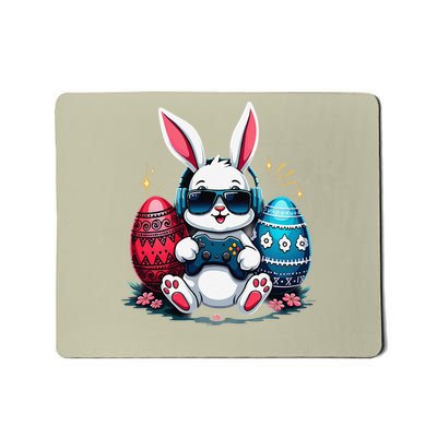 Bunny Playing Video Game Easter Eggs Mousepad