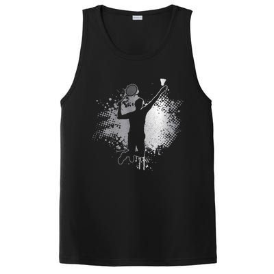 Badminton Player Vintage Badminton Great Gift PosiCharge Competitor Tank