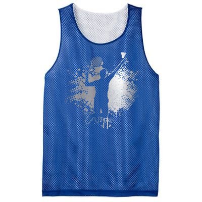 Badminton Player Vintage Badminton Great Gift Mesh Reversible Basketball Jersey Tank