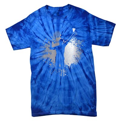 Badminton Player Vintage Badminton Great Gift Tie-Dye T-Shirt