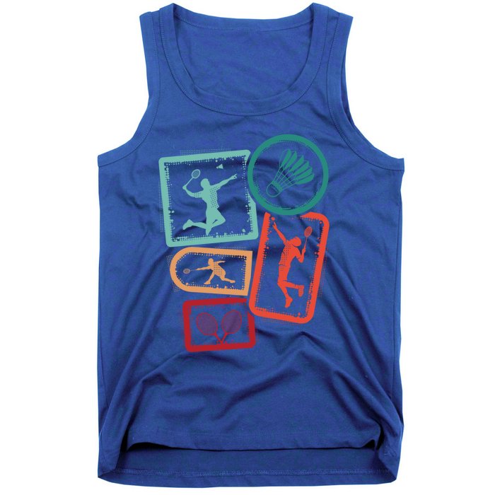 Badminton Player Vintage Badminton Meaningful Gift Tank Top