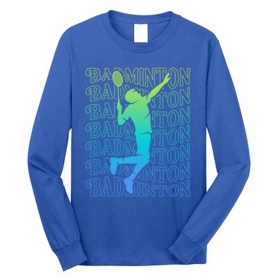 Badminton Player Vintage Badminton Meaningful Gift Long Sleeve Shirt